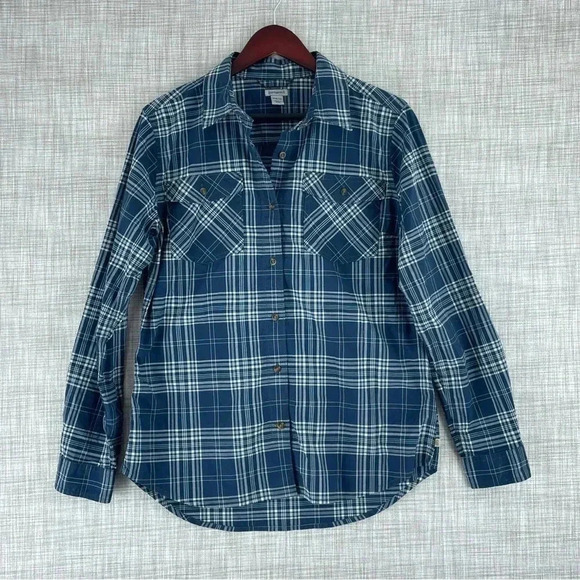 Carhartt Womens Size M Long Sleeve Button Down Shirt 2100 - Picture 1 of 7